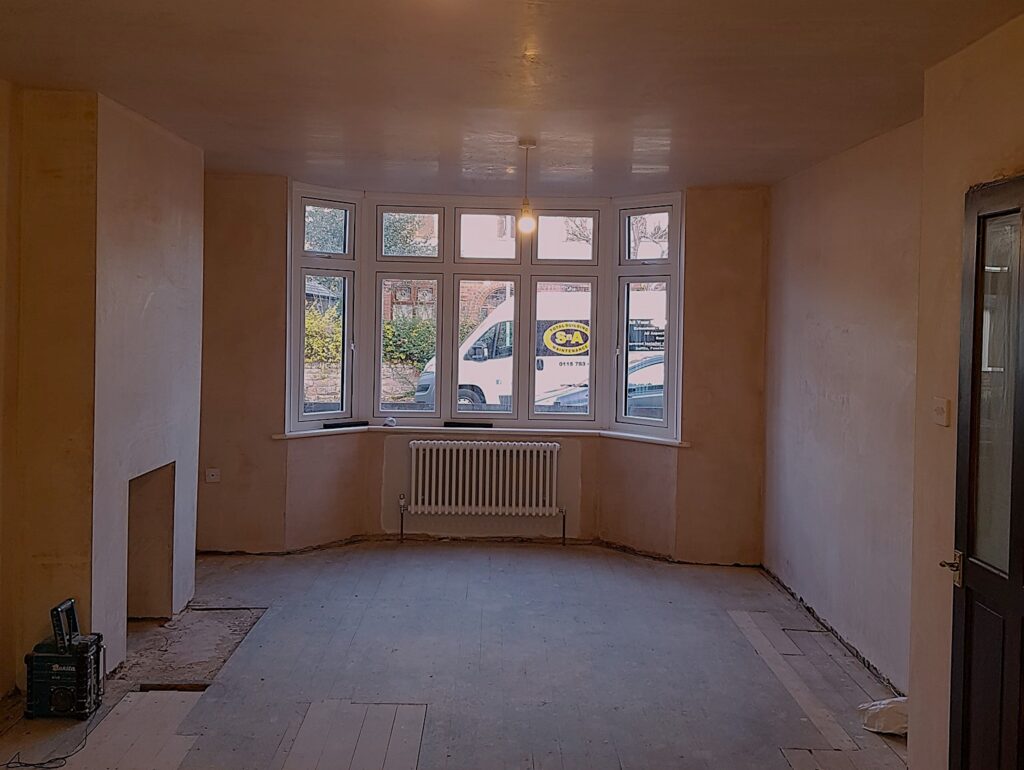 plastering